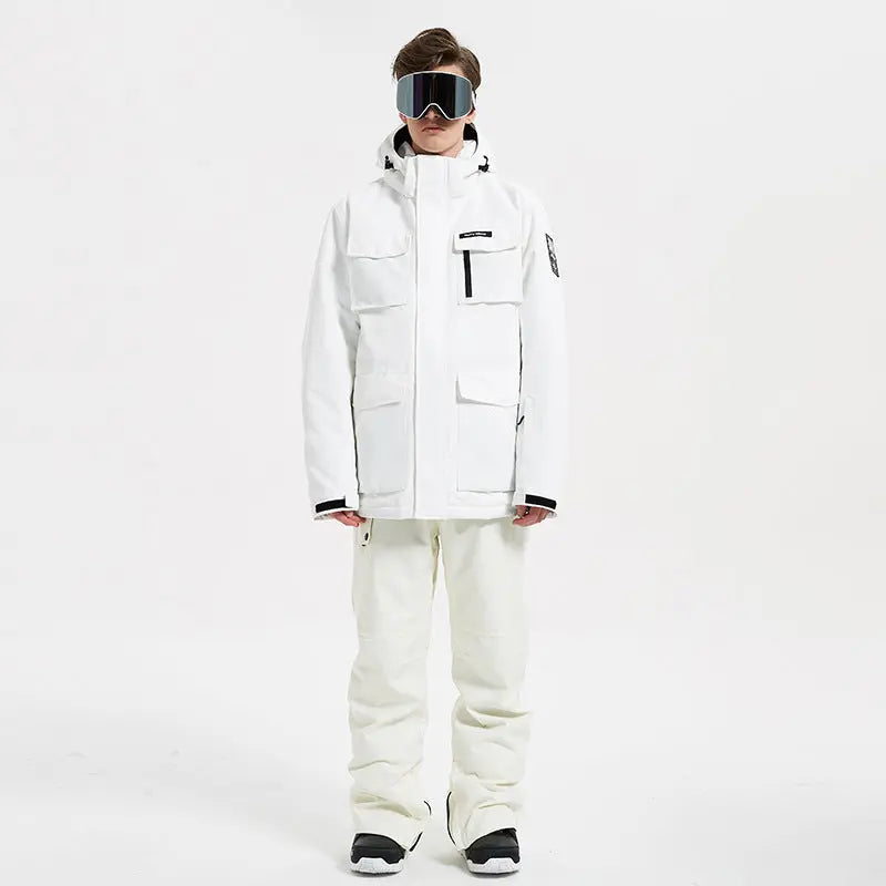 Men Plus Size Ski Snow Jackets & Pants Set