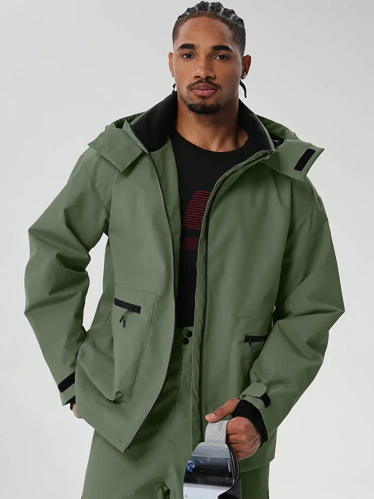 Men's Relaxed Snow Jacket with Inner Snow Skirt