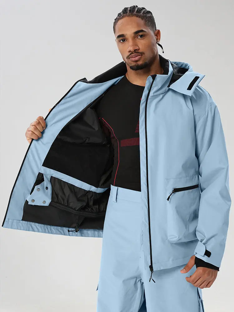 Men's Relaxed Snow Jacket with Inner Snow Skirt