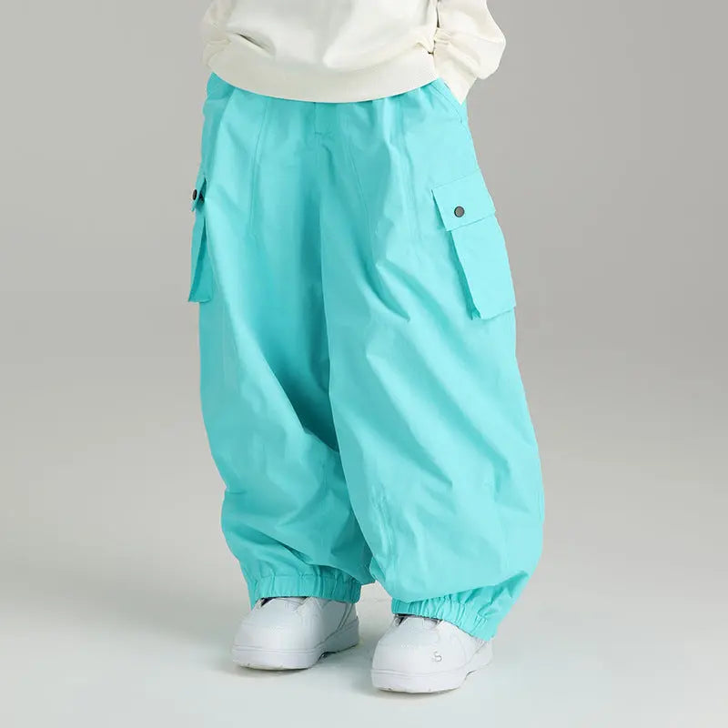Men's Snowboard Baggy Pants Oversized Soft Shell Trousers