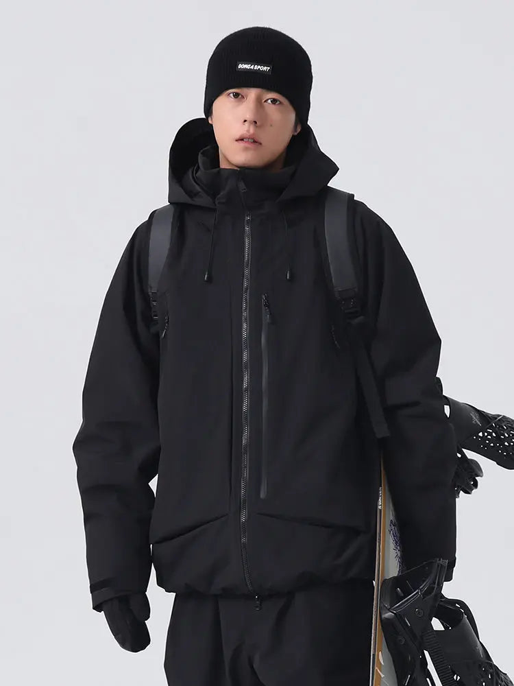 Men's Sporty Snowboarding Jacket All-Conditions Baggy Snow Jacket