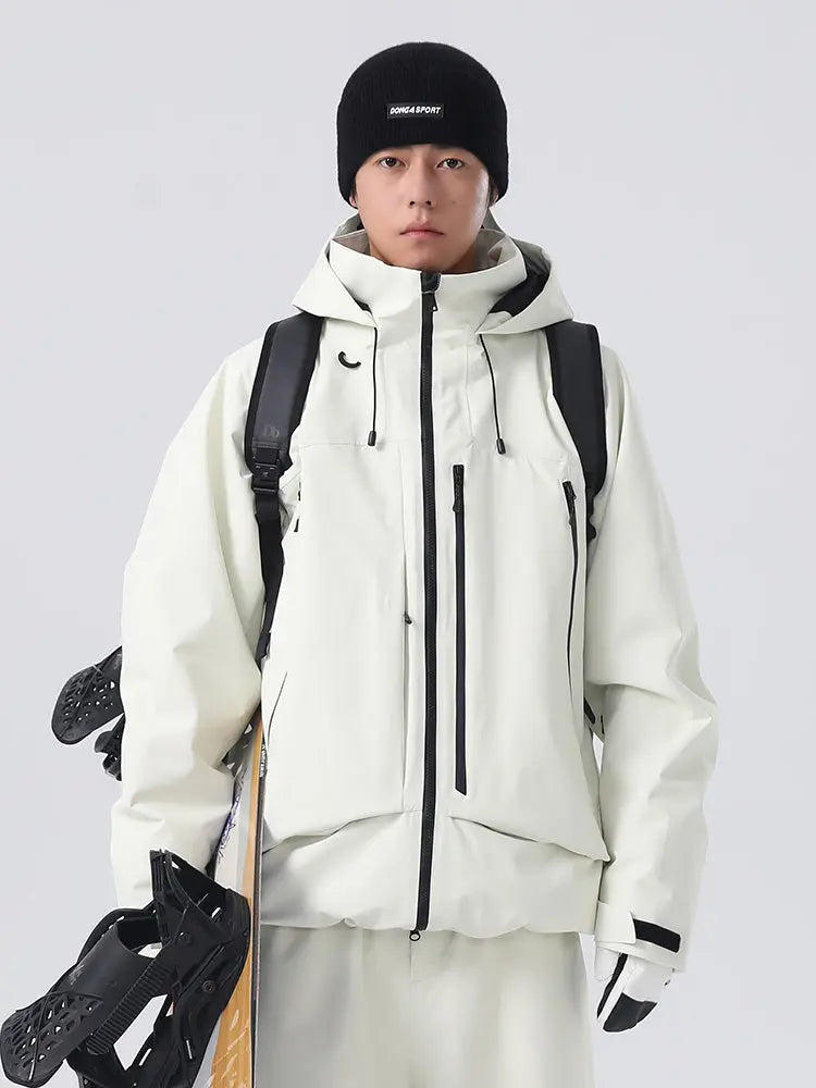 Men's Sporty Snowboarding Jacket All-Conditions Baggy Snow Jacket