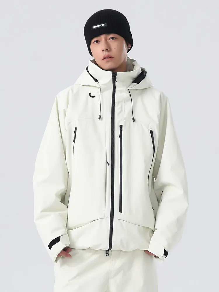 Men's Sporty Snowboarding Jacket All-Conditions Baggy Snow Jacket