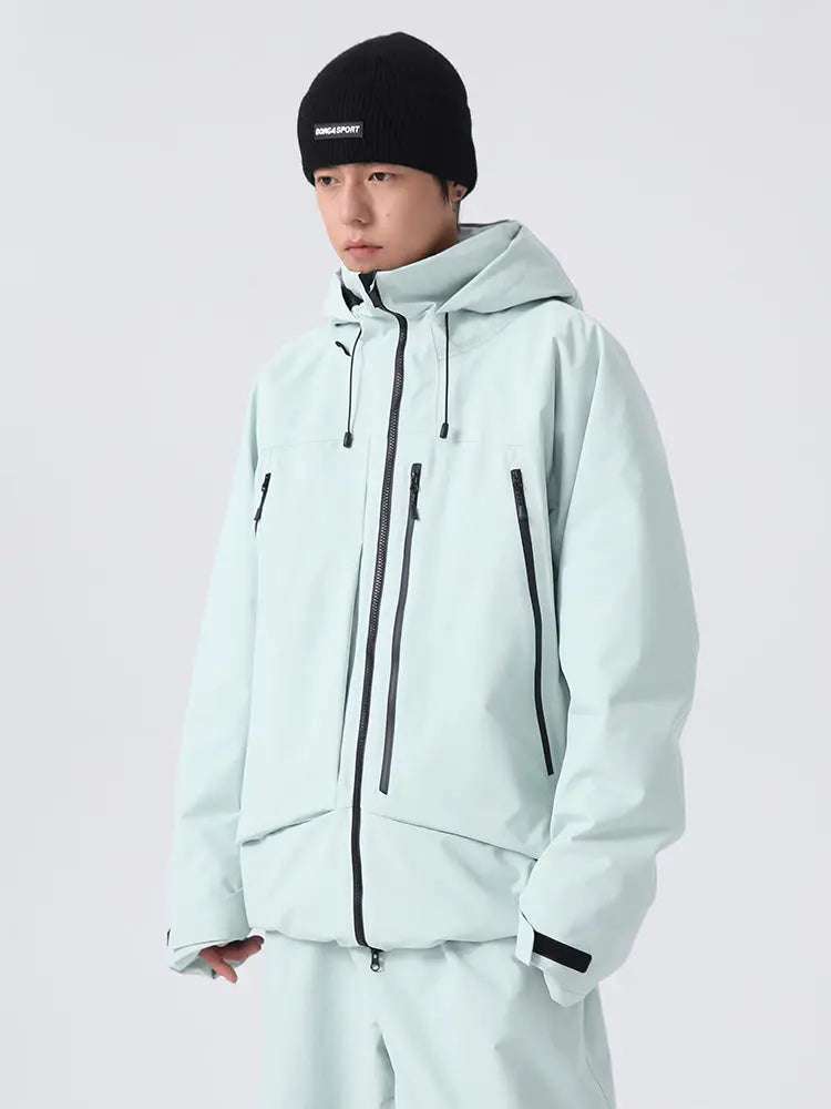 Men's Sporty Snowboarding Jacket All-Conditions Baggy Snow Jacket