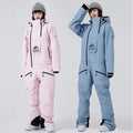 Stand Collar Ski Rompers for Women One-piece Skiwear