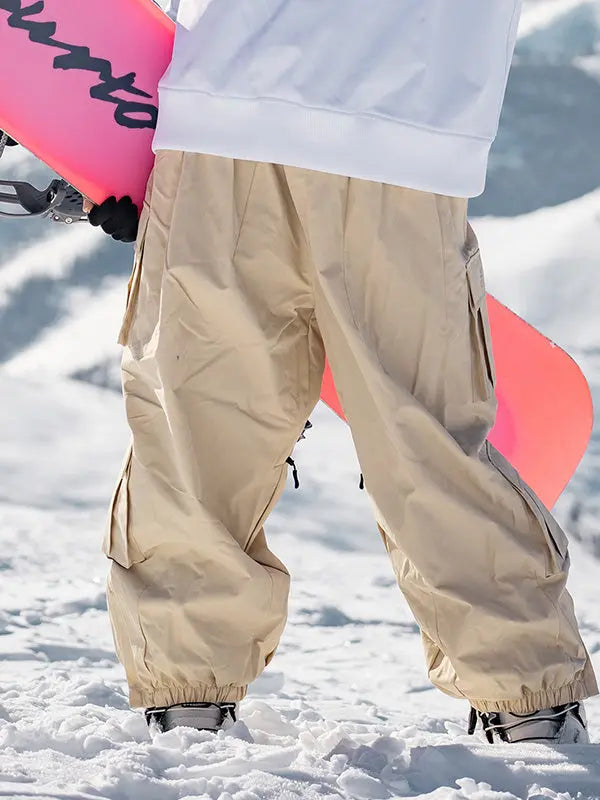 Stylish Cargo Baggy Snowboard Pants Couple Style