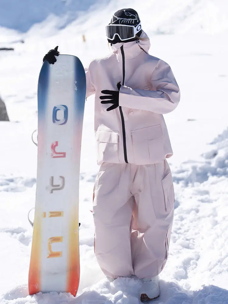 Unisex Brightly Colored 2 Pieces Snowsuits Adventure Ski Wear