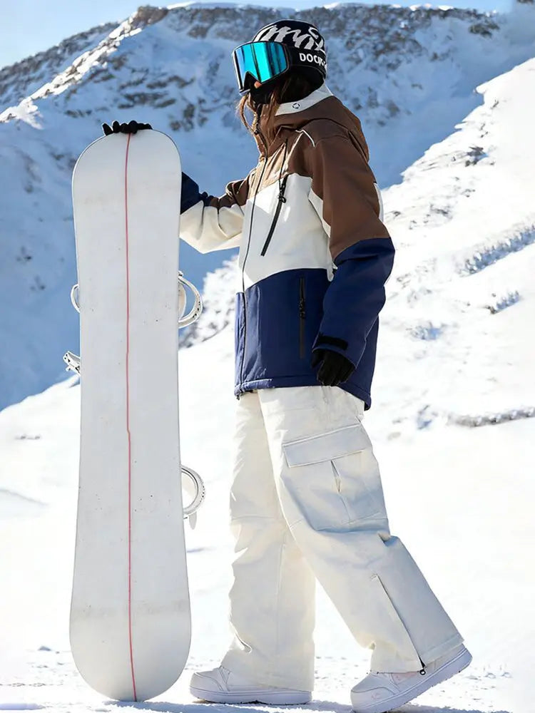 Unisex Retro Snowsuits Shell Insulated Snow Jackets & Pants