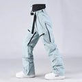 Unisex Snow Pants High Waist Windproof Winter Trousers