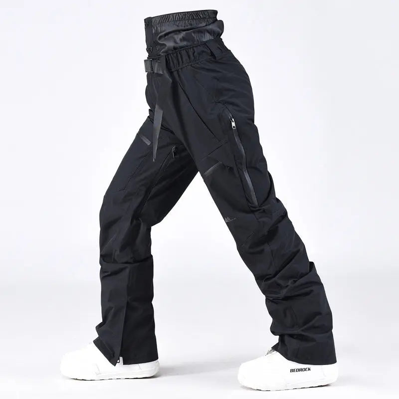 Unisex Snow Pants High Waist Windproof Winter Trousers