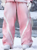 Women 3L Windproof Snow Pants Baggy Ski Trousers