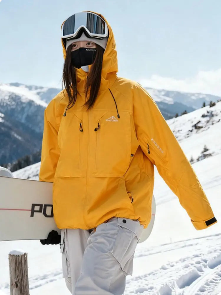 Women Cargo Snow Suits Baggy Snow Jacket & Pants