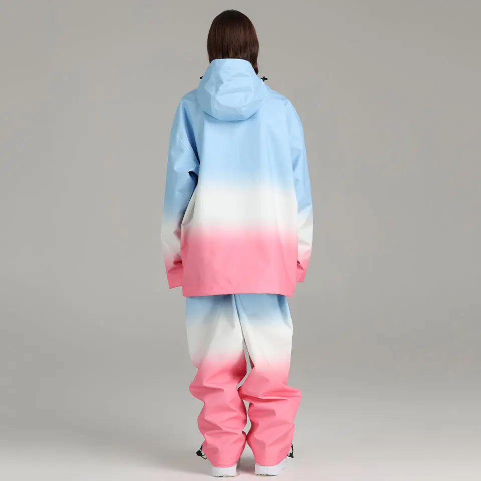 Women Downhill Ski Cargo Jacket Waterproof Snowsuits