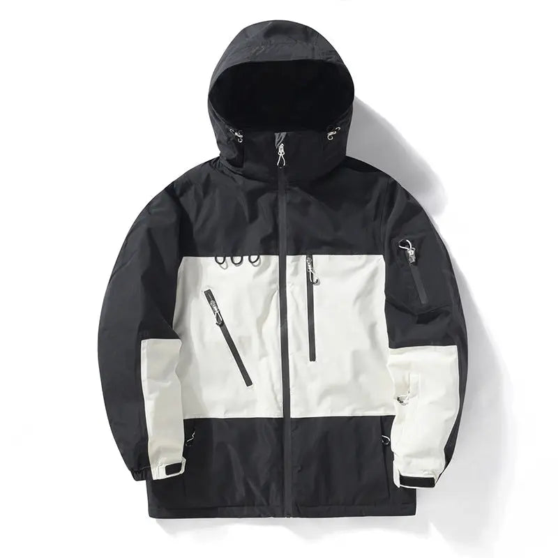 Women Men Ski Jacket Outdoor Hooded Snow Coat