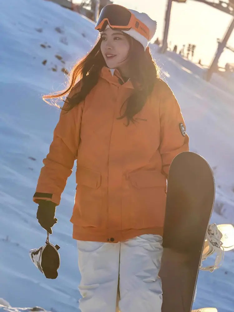 Women Plus Size Snow Suits Insulated Ski Wear Set
