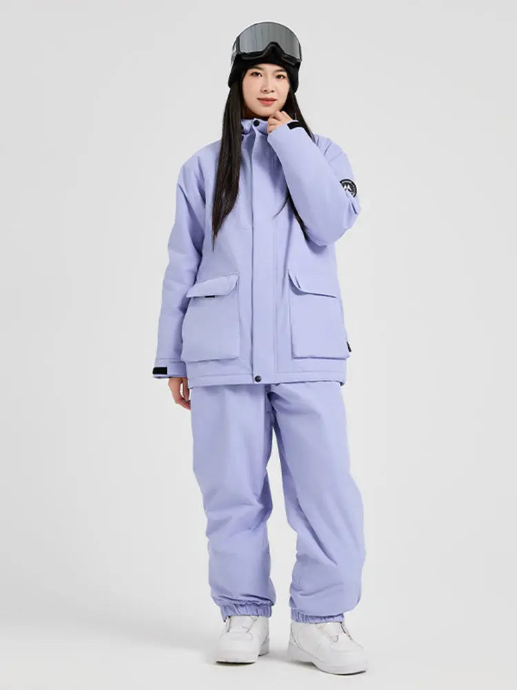 Women Plus Size Snow Suits Insulated Ski Wear Set
