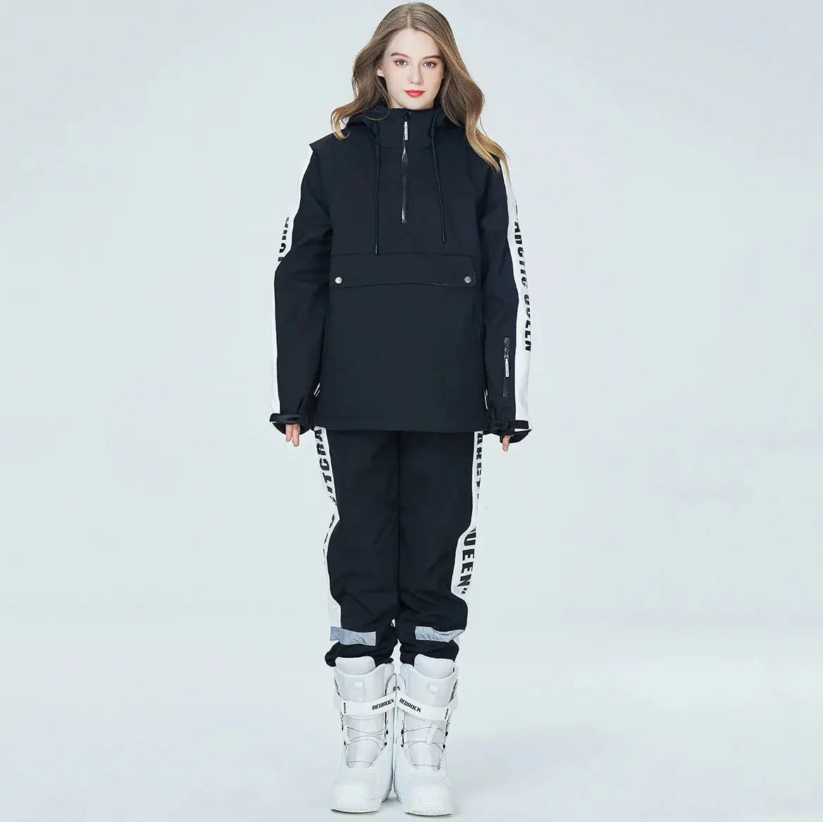 Women Ski Anorak Jacket & Jogger Pants Set