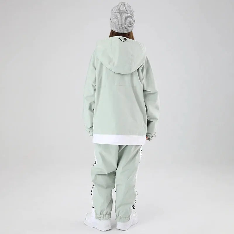 Women Ski Suits Pullover Hooded Ski Jacket & Pants