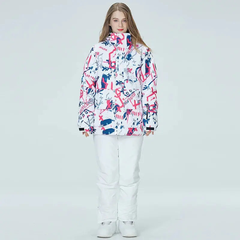 Women's Ski Cargo Jacket & Overall Pants Ski Suits