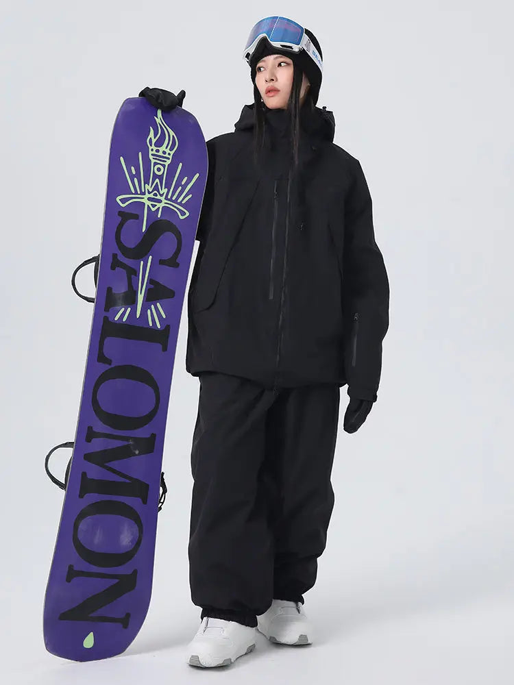 Women's Baggy Snowboard Outfits Insulated Snowsuits for Winter