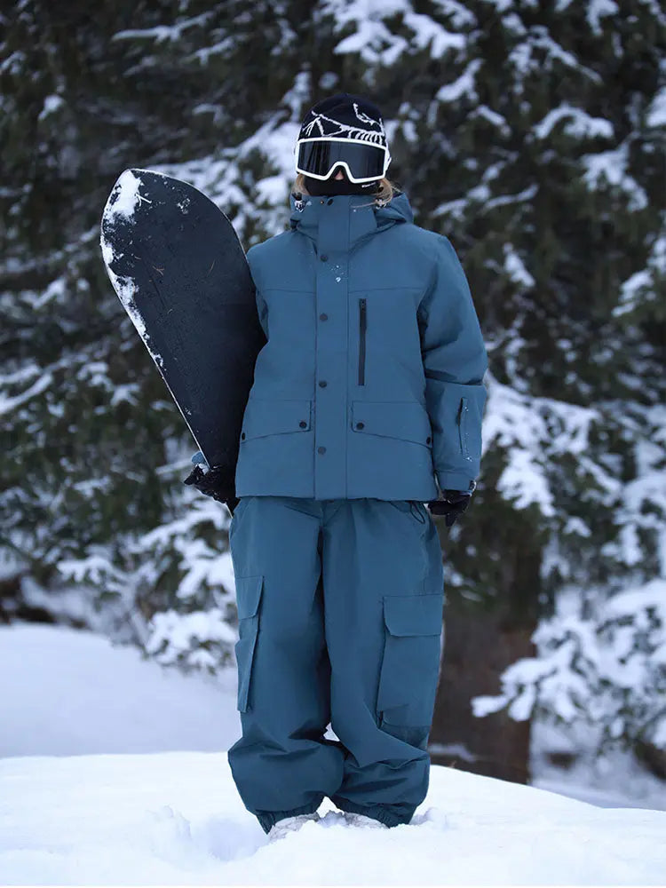 Women's Classical Two Pieces Snowsuits Baggy Outwear