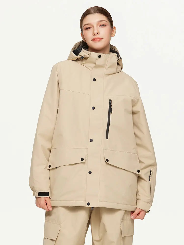 Women's Hooded Snow Jacket Warm Guard Ski Wear