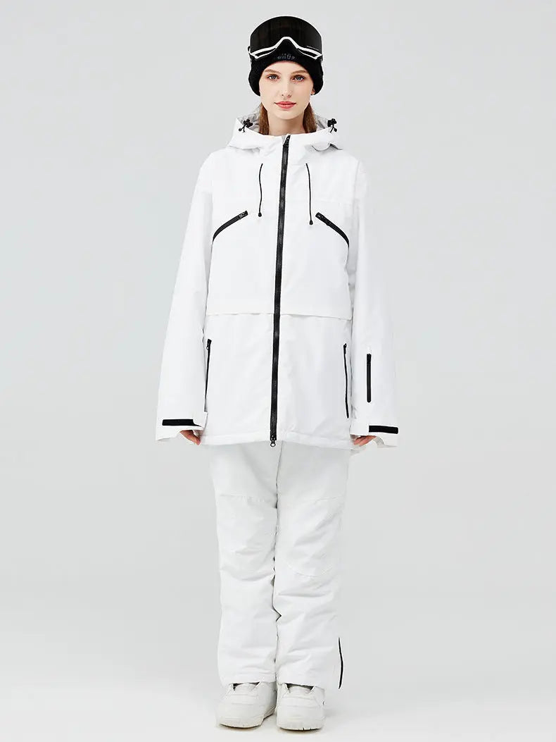 Women's Insulated Zip-up Snow Jacket & Pants Set