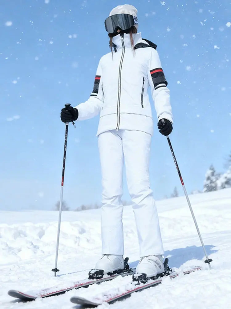 Women's Slim Fit Ski Suit Set — Tailored Winter Jacket & Pants