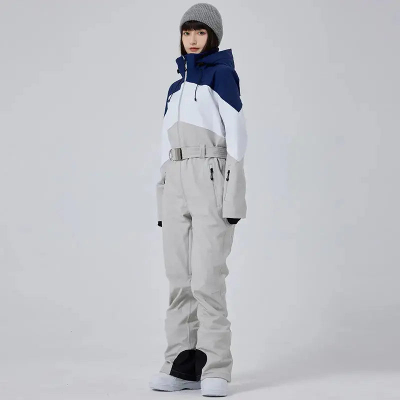 Women's Winter Snow Jumpsuit Hooded Snowwear