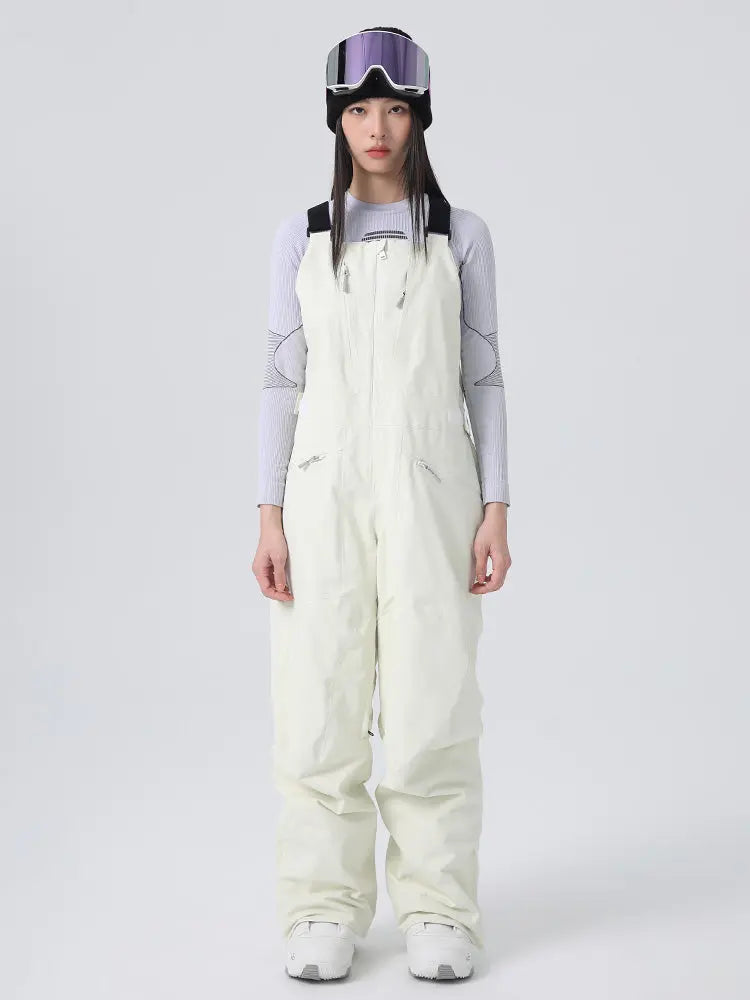 Women's Winter Windproof Ski Pants Professional Snow Bibs Overalls