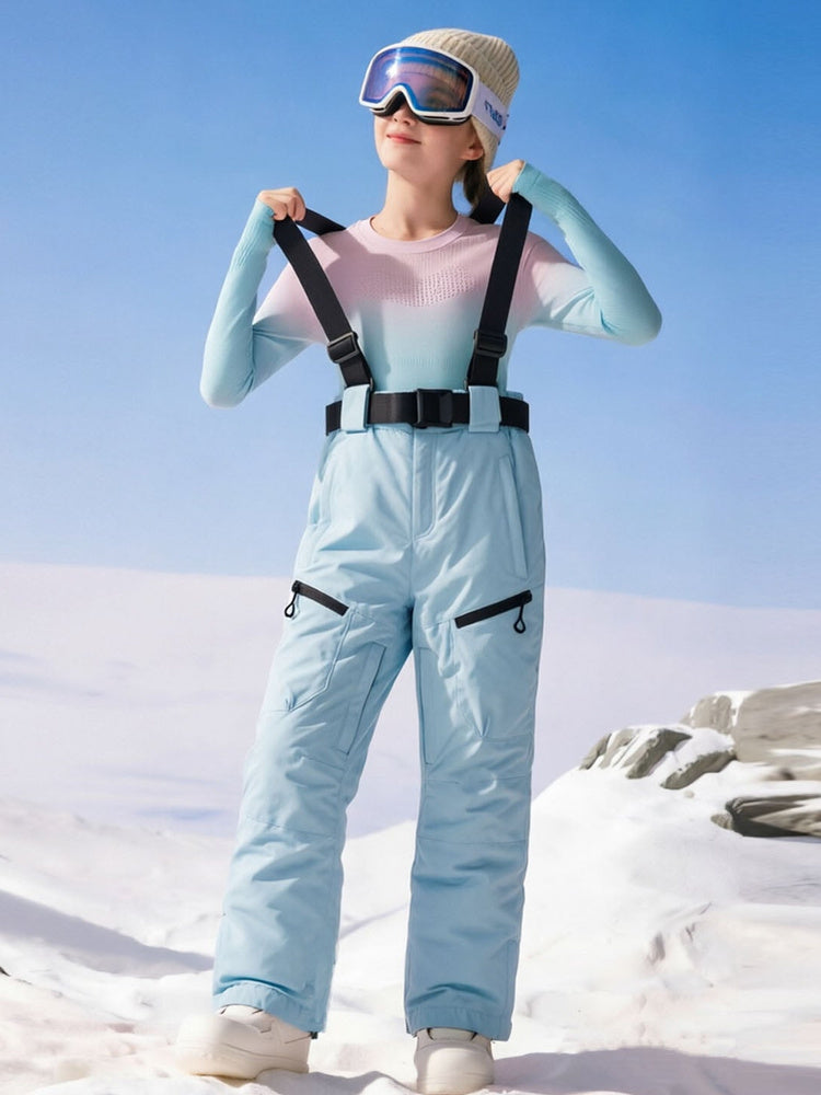 Kids' Waterproof Insulated Snow Bib Overalls