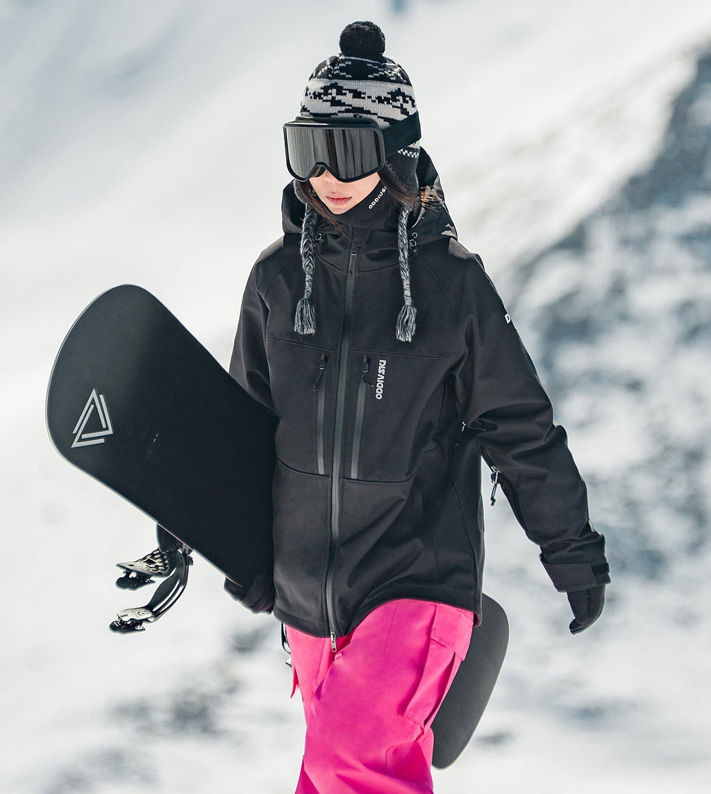 Women's Fleece-Backed Bonded Softshell Snow Jacket